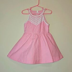 Lilly Pulitzer pink seersucker dress